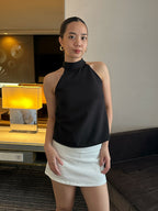 Amelie Halter Top (Black)